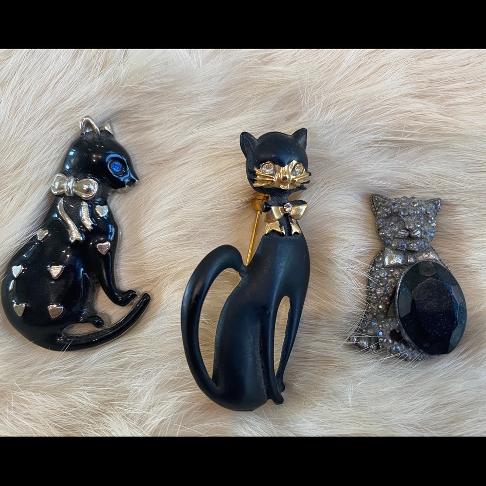 VINTAGE KITTY CAT PINS - Picture 4 of 7